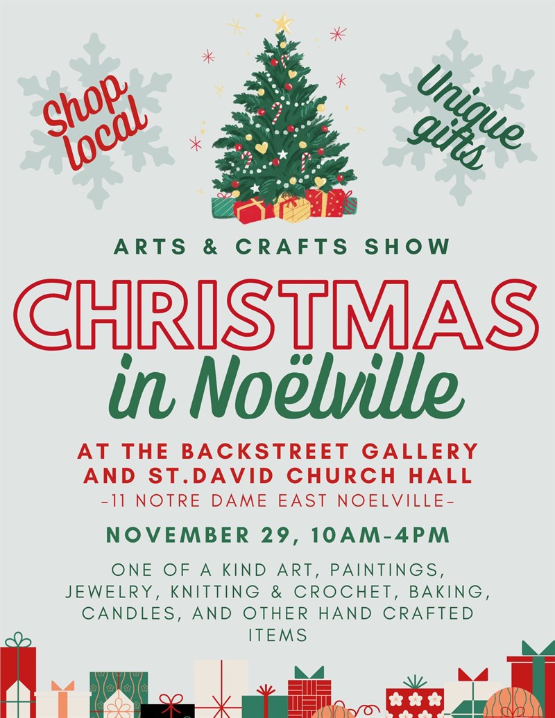 Christmas Arts & Crafts Show – Backstreet Gallery & St. David Church Hall